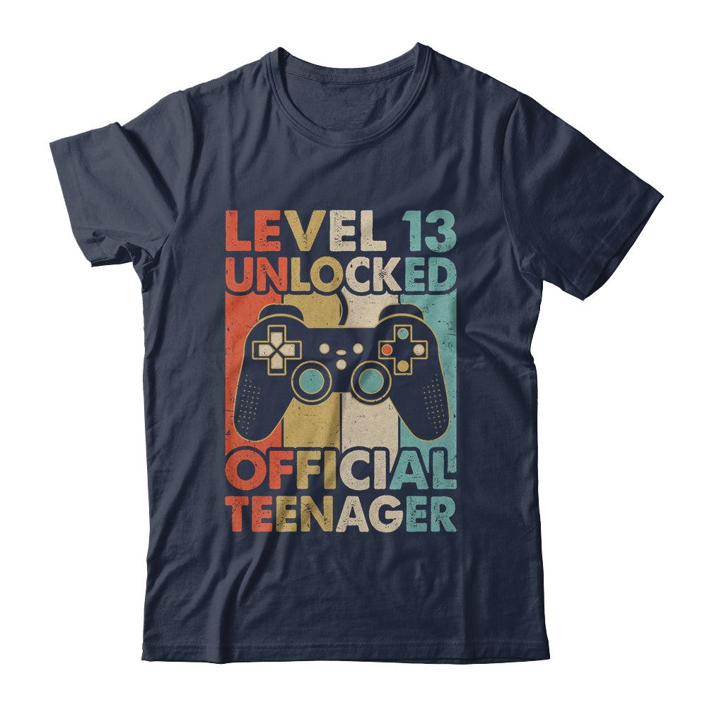 13th Birthday Gift Boys Level 13 Unlocked Official Teenager Shirt & Hoodie | teecentury