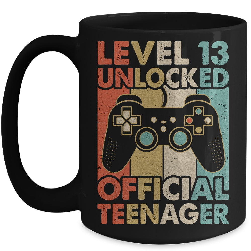 13th Birthday Gift Boys Level 13 Unlocked Official Teenager Mug | teecentury