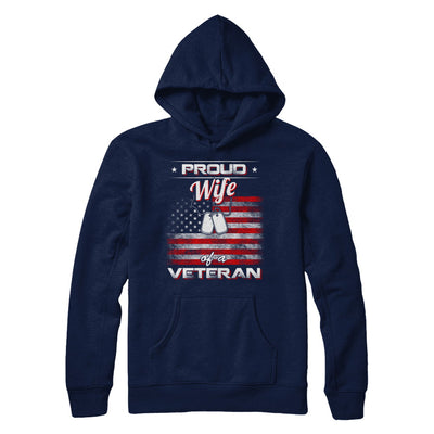 Proud Wife Of A Veteran T-Shirt & Hoodie | Teecentury.com