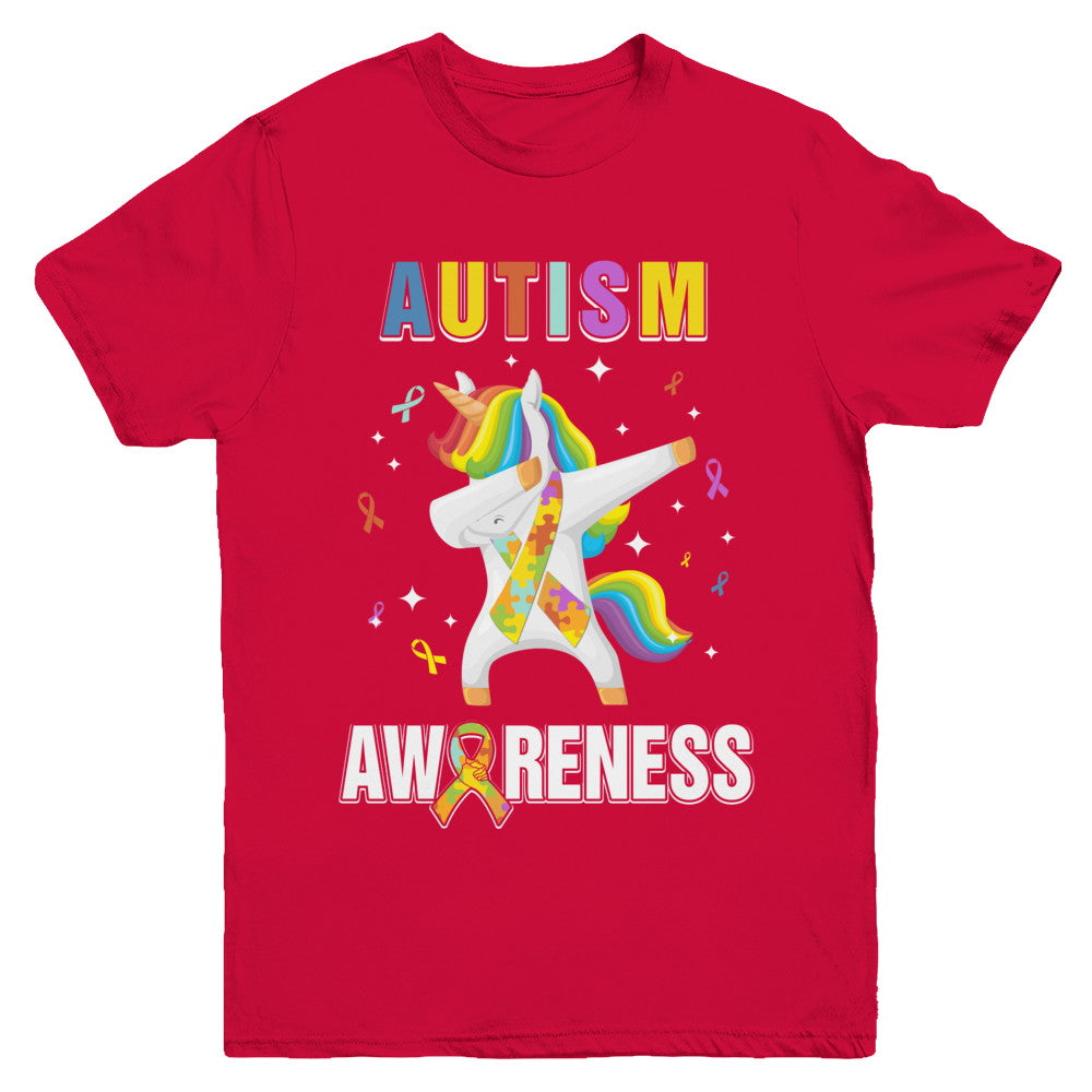Inspirational Autism Awareness Unicorn Support Youth Youth Shirt | Teecentury.com