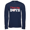 Love My Boys Mom And Dad Baseball T-Shirt & Hoodie | Teecentury.com