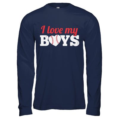 Love My Boys Mom And Dad Baseball T-Shirt & Hoodie | Teecentury.com