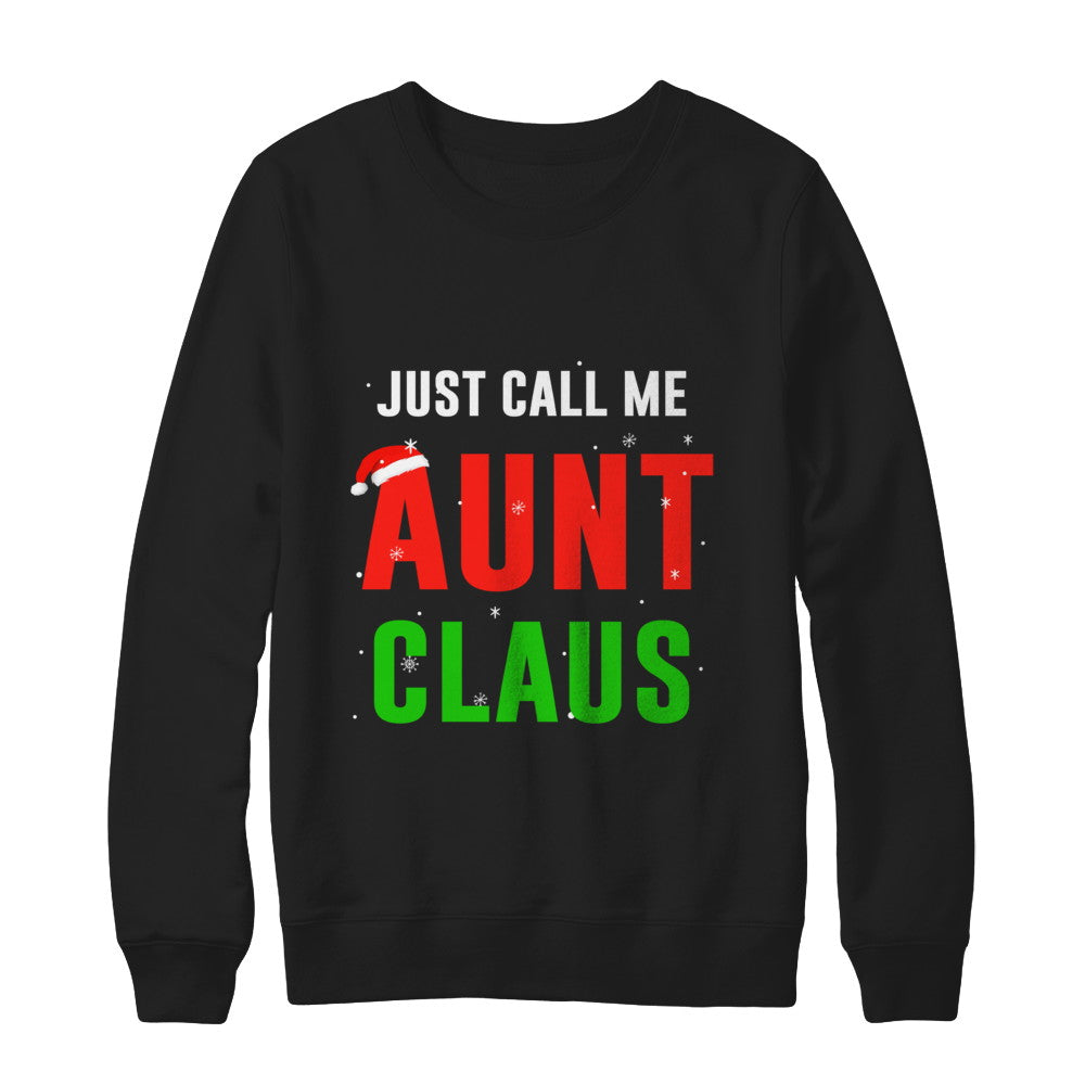 Santa Aunt Claus Matching Family Christmas Pajamas T-Shirt & Sweatshirt | Teecentury.com