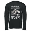 Papa And Grandson Best Team Ever Fathers Day T-Shirt & Hoodie | Teecentury.com