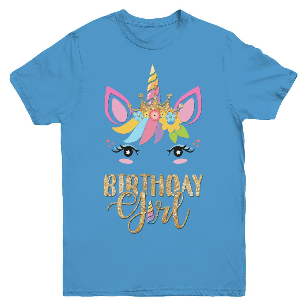 Cute Unicorn Girl Daughter Birthday Gift Youth Youth Shirt | Teecentury.com