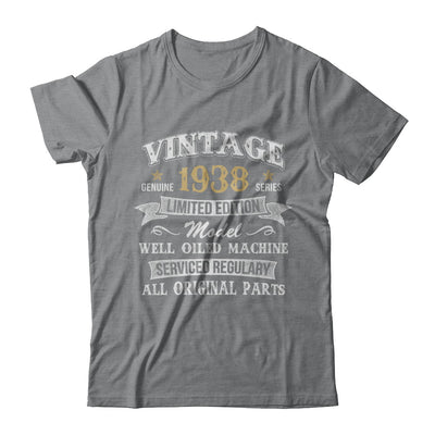 Vintage 84th Birthday Funny 1938 All Original Parts T-Shirt & Hoodie | Teecentury.com