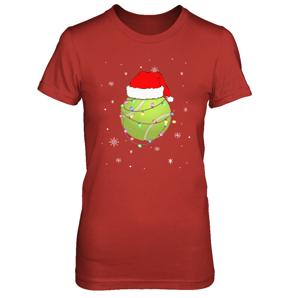 Santa Hat Tennis Christmas Gifts T-Shirt & Sweatshirt | Teecentury.com