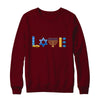 Jewish Love Happy Hanukkah Star Heart Gift T-Shirt & Sweatshirt | Teecentury.com