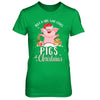 Just A Girl Who Loves Pigs And Christmas T-Shirt & Sweatshirt | Teecentury.com