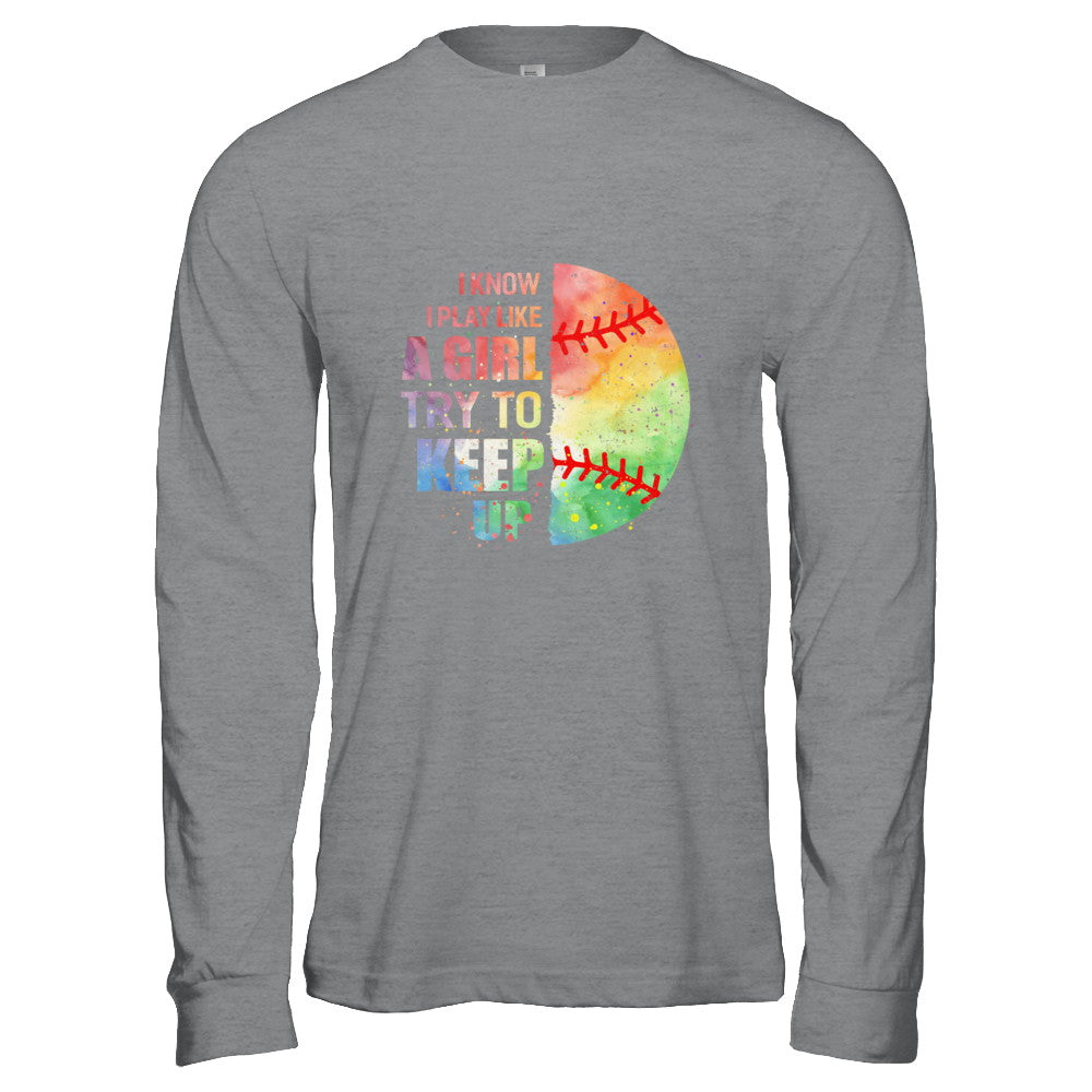 Yeah I Play Like A Girl Softball Girl T-Shirt & Hoodie | Teecentury.com