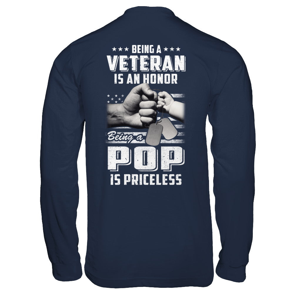 Being A Veteran Is An Honor Being A Pop Is Priceless T-Shirt & Hoodie | Teecentury.com