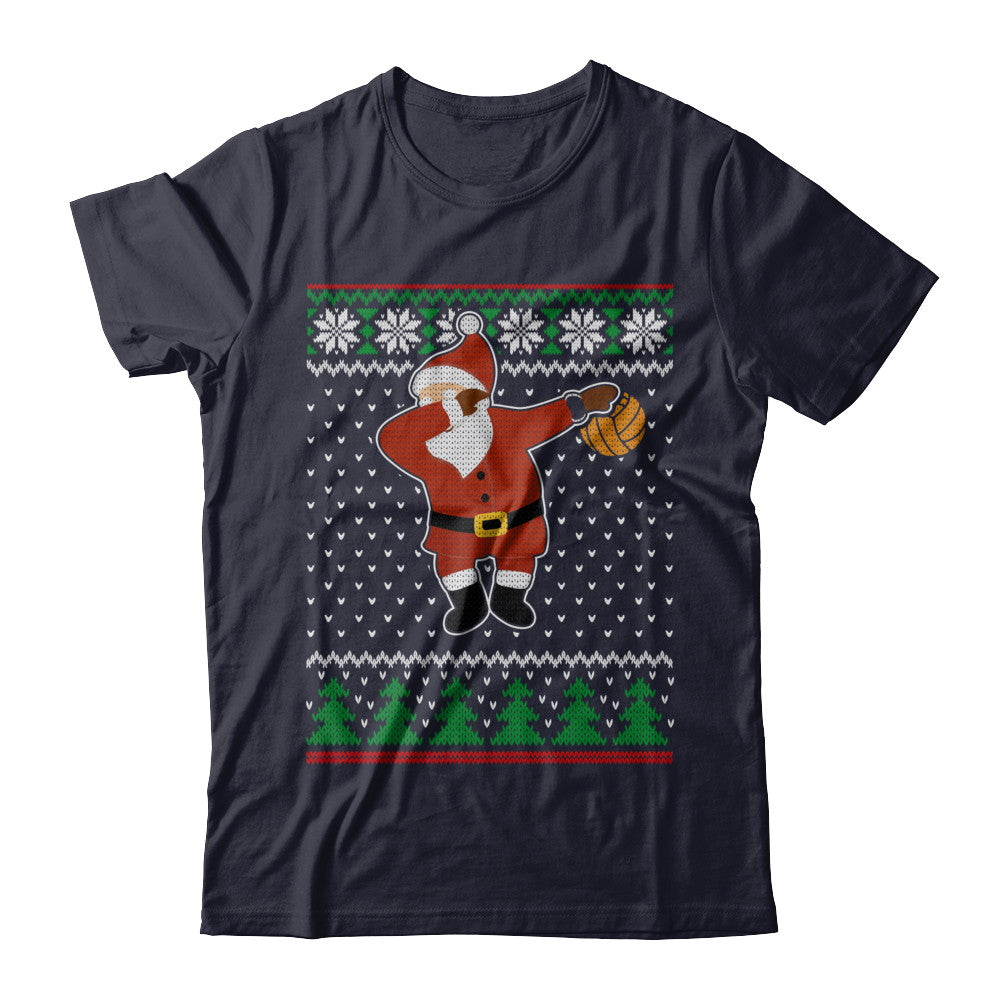 Dabbing Santa Volleyball Ugly Sweater Christmas T-Shirt & Sweatshirt | Teecentury.com