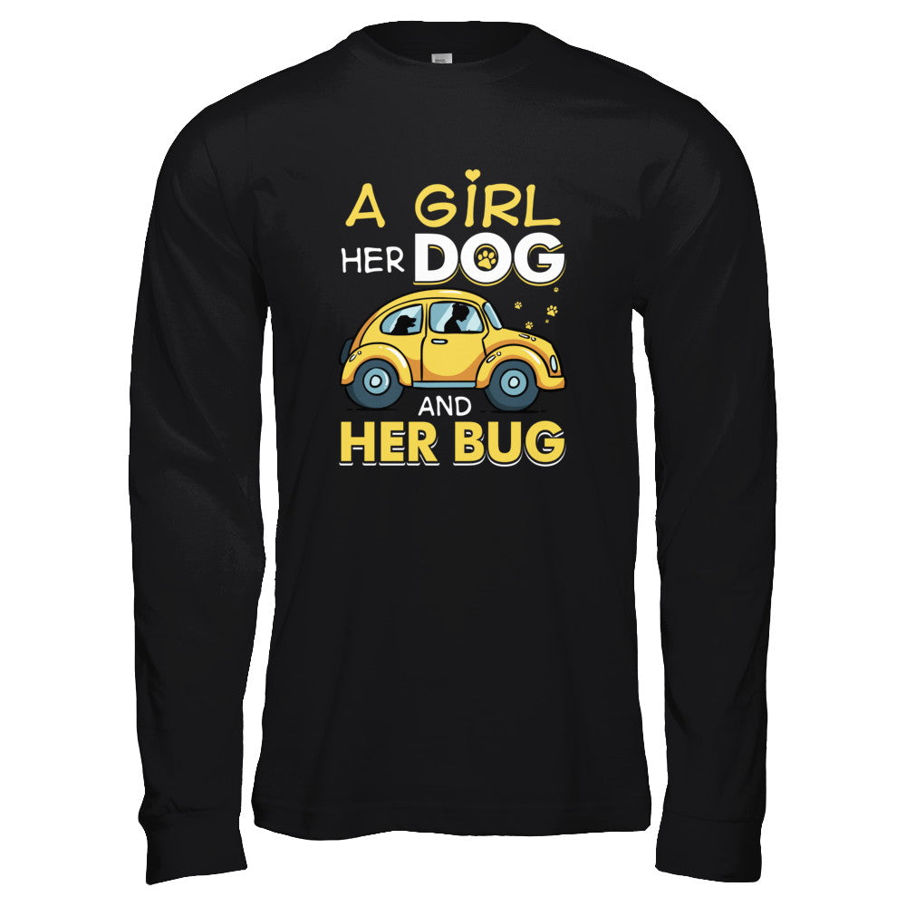 A Girl Her Dog And Her Bug T-Shirt & Tank Top | Teecentury.com