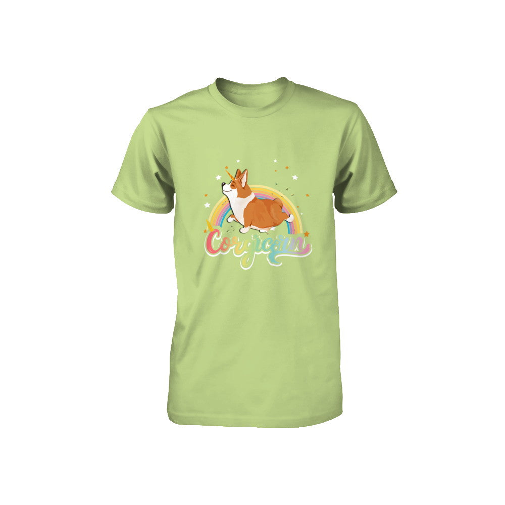 Corgicorn Corgi Unicorn Kids Space Galaxy Rainbow Youth Youth Shirt | Teecentury.com