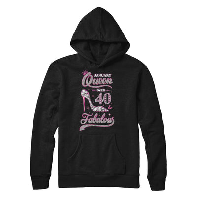 January Queen 40 And Fabulous 1982 40th Years Old Birthday T-Shirt & Hoodie | Teecentury.com