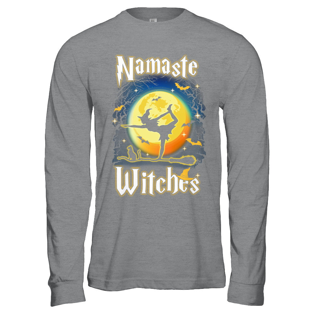 Namaste Witches Yoga Halloween T-Shirt & Hoodie | Teecentury.com