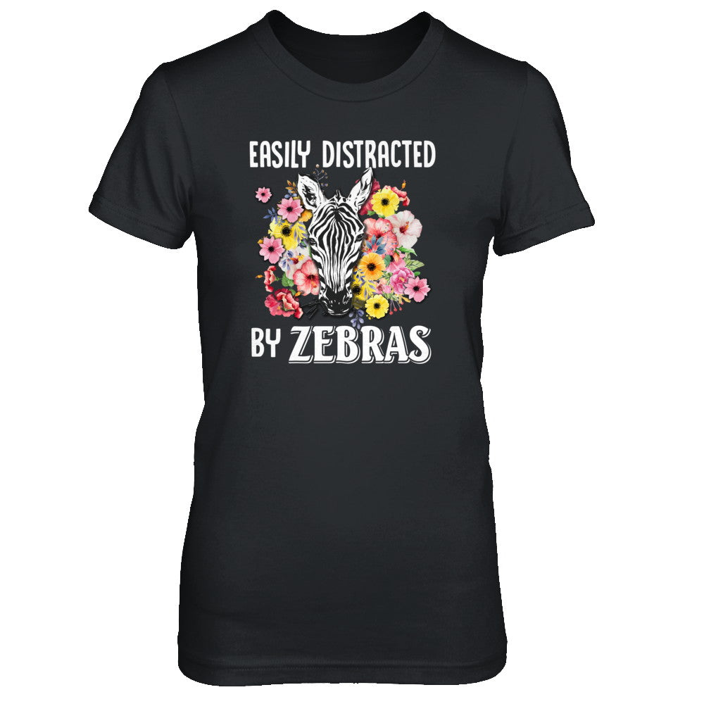 Easily Distracted By Zebras T-Shirt & Tank Top | Teecentury.com