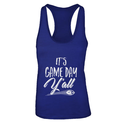 Funny It's Game Day Y'all Fan Football T-Shirt & Tank Top | Teecentury.com