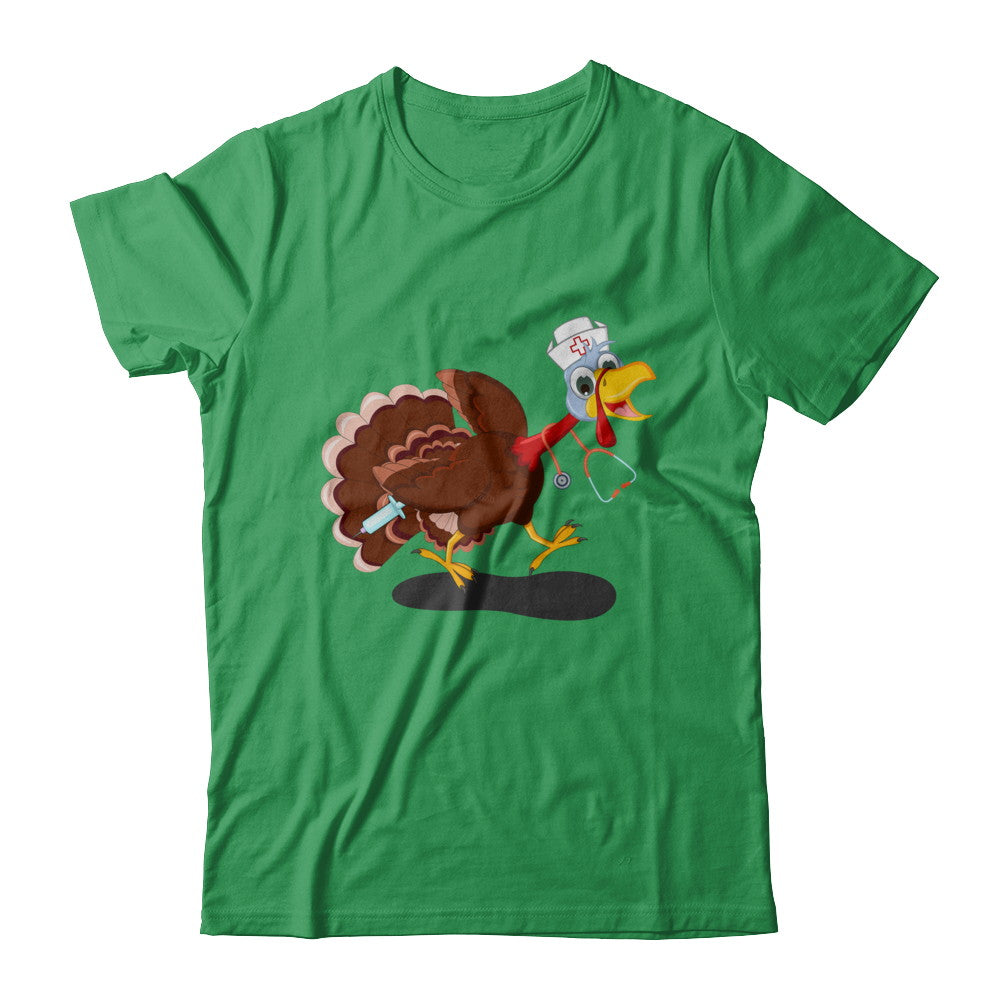 Nurse Turkey Funny Thanksgiving Day T-Shirt & Hoodie | Teecentury.com