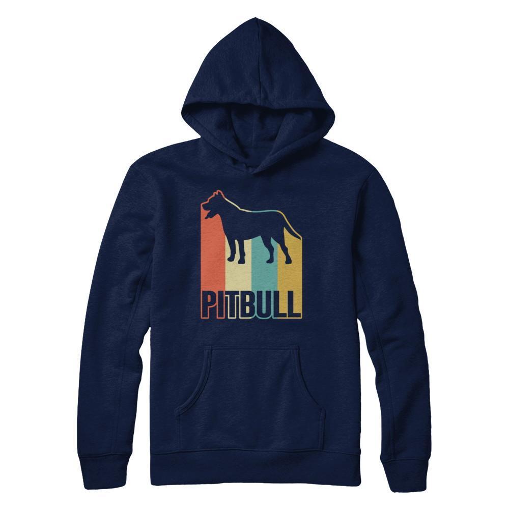 Classic Vintage Retro Style Pitbull Dog T-Shirt & Hoodie | Teecentury.com