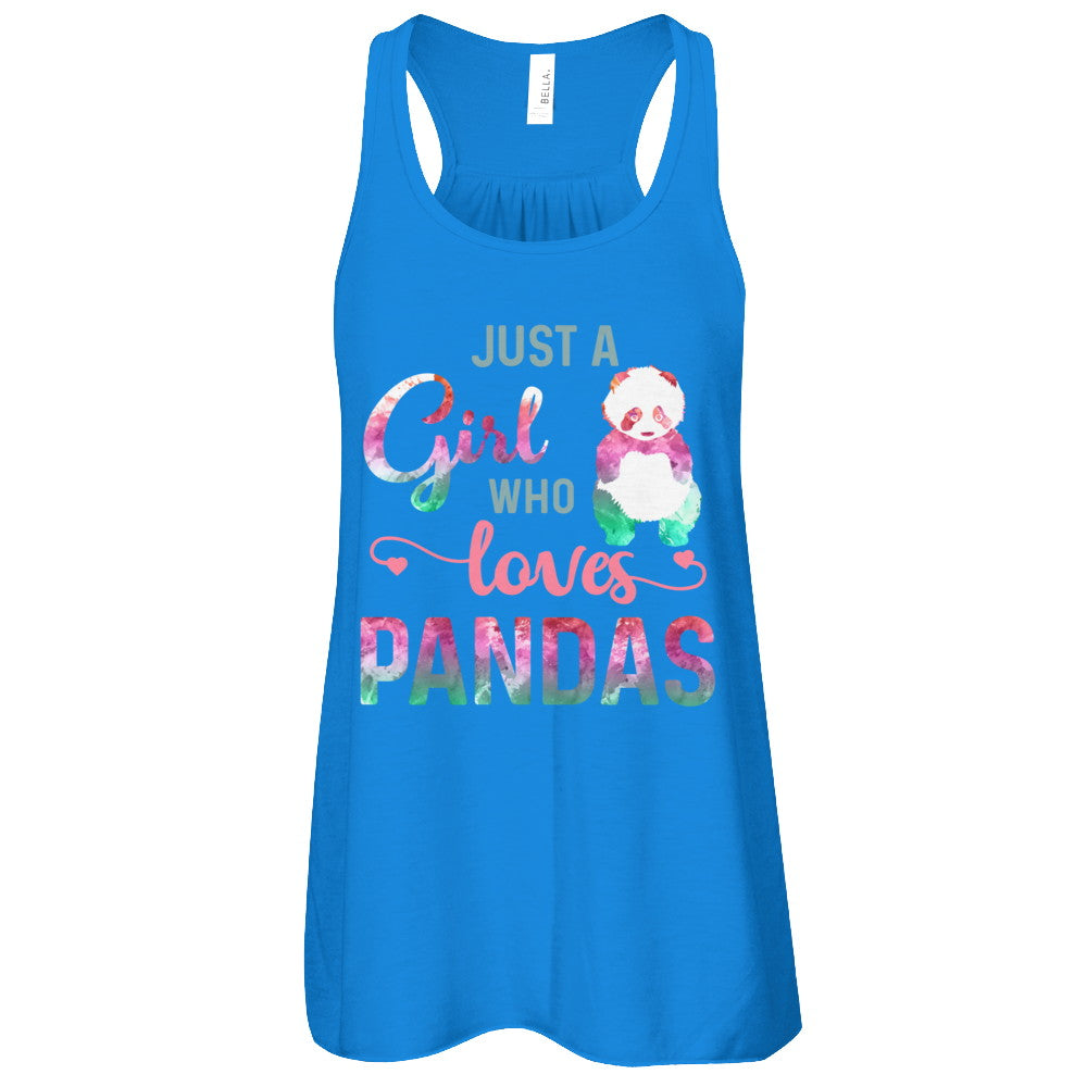 Just A Girl Who Loves Pandas Panda Lover T-Shirt & Tank Top | Teecentury.com