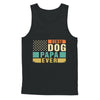 Vintage Retro BEST DOG PAPA EVER American Flag Fathers Day T-Shirt & Hoodie | Teecentury.com