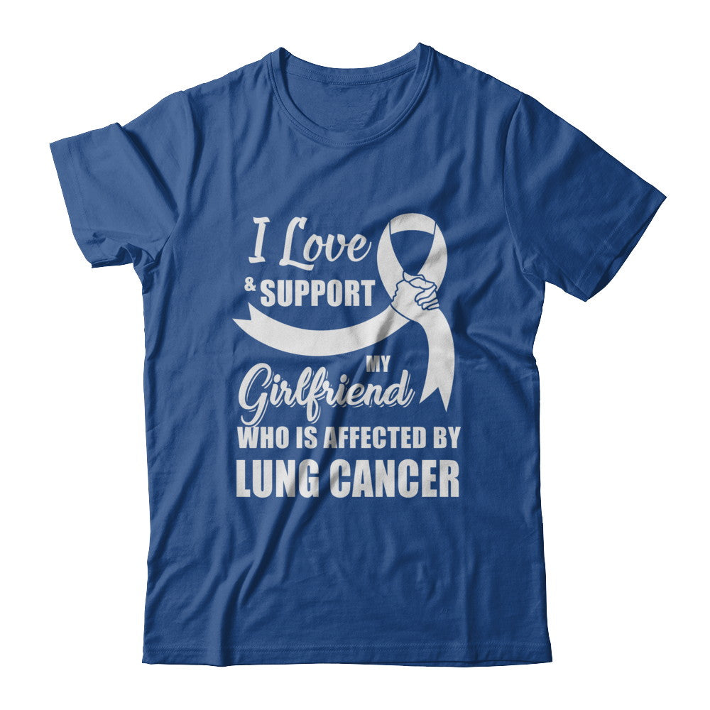 Lung Cancer Awareness Support White Girlfriend Boyfriend T-Shirt & Hoodie | Teecentury.com