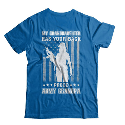 My Granddaughter Has Your Back Proud Proud Army Grandpa T-Shirt & Hoodie | Teecentury.com
