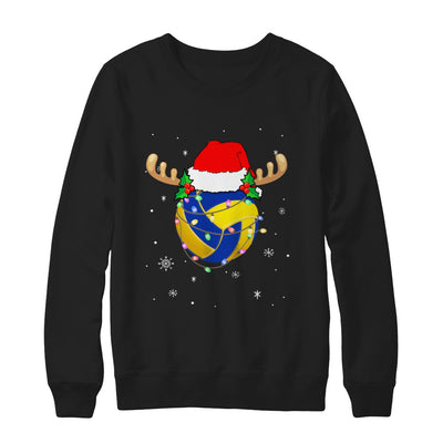 Santa Hat Volleyball Reindeer Christmas Gifts T-Shirt & Sweatshirt | Teecentury.com