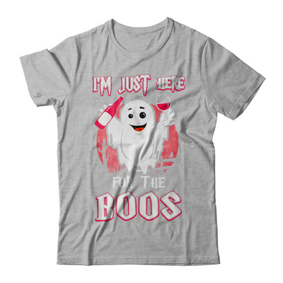 I'm Just Here For The Boos Halloween Wine T-Shirt & Hoodie | Teecentury.com