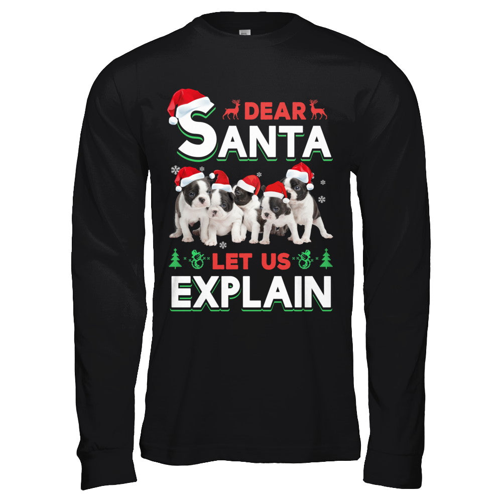 Dear Santa Funny Pit bull Puppies Christmas Gift T-Shirt & Hoodie | Teecentury.com