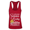 A Woman Cannot Survive On Reading Alone Poodle T-Shirt & Tank Top | Teecentury.com