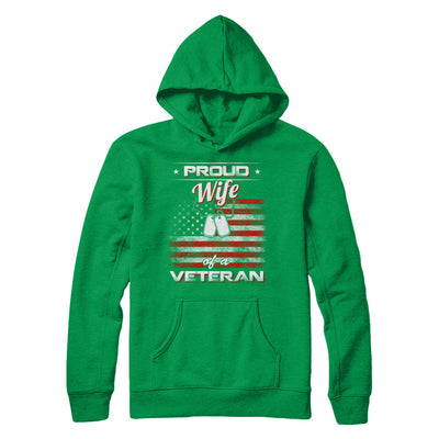 Proud Wife Of A Veteran T-Shirt & Hoodie | Teecentury.com