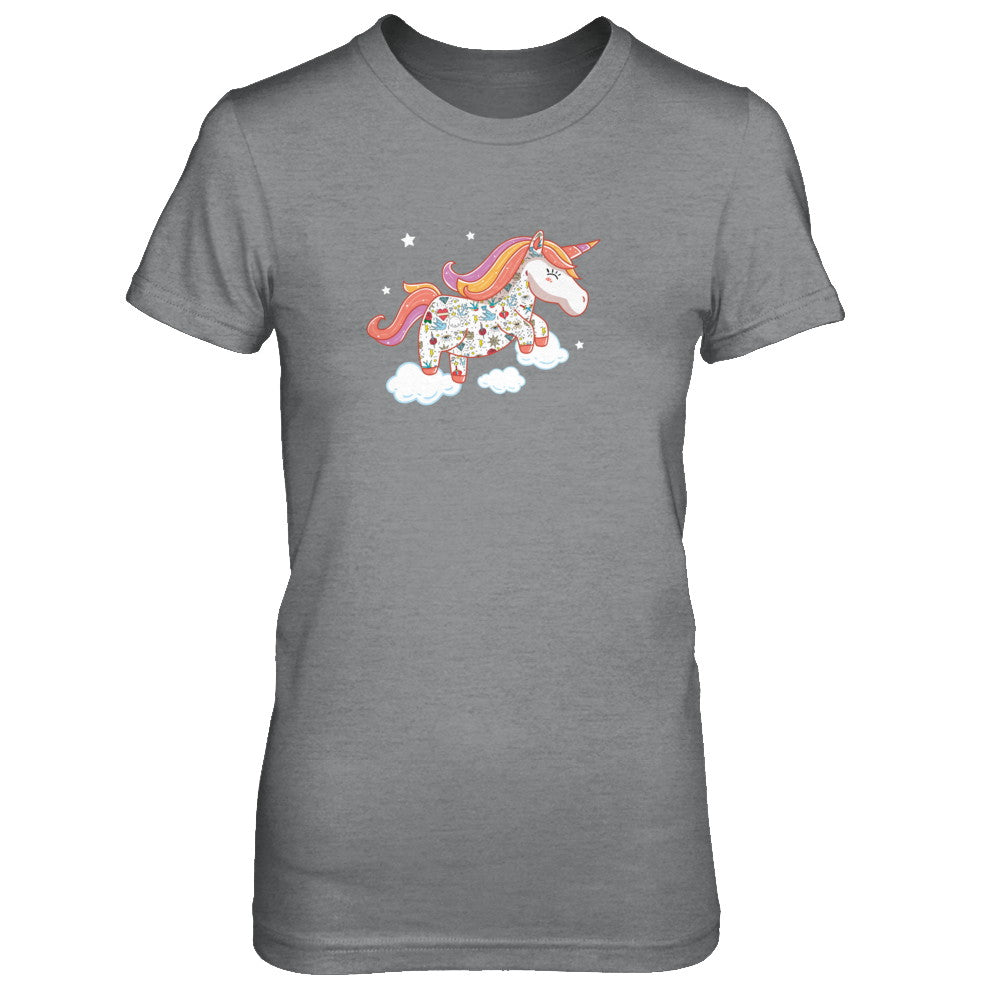 Tattooed Girl Unicorn Tattoos T-Shirt & Tank Top | Teecentury.com