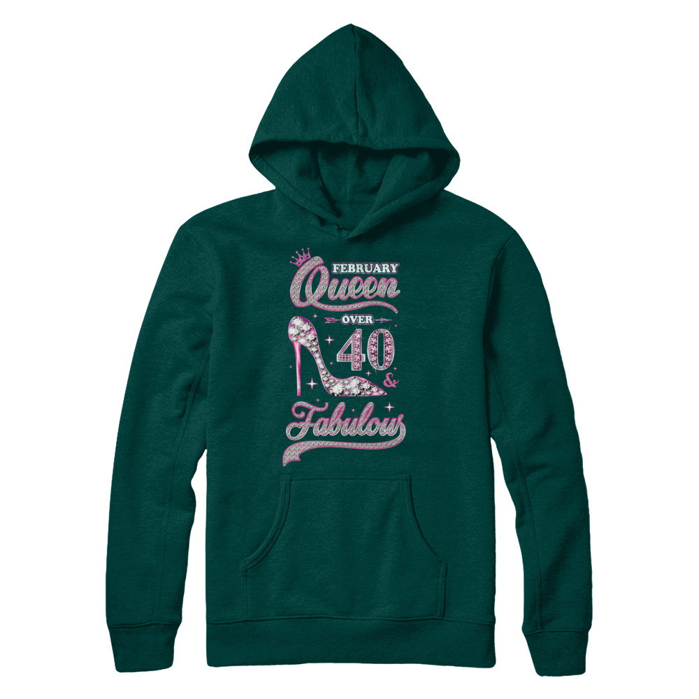 February Queen 40 And Fabulous 1982 40th Years Old Birthday T-Shirt & Hoodie | Teecentury.com