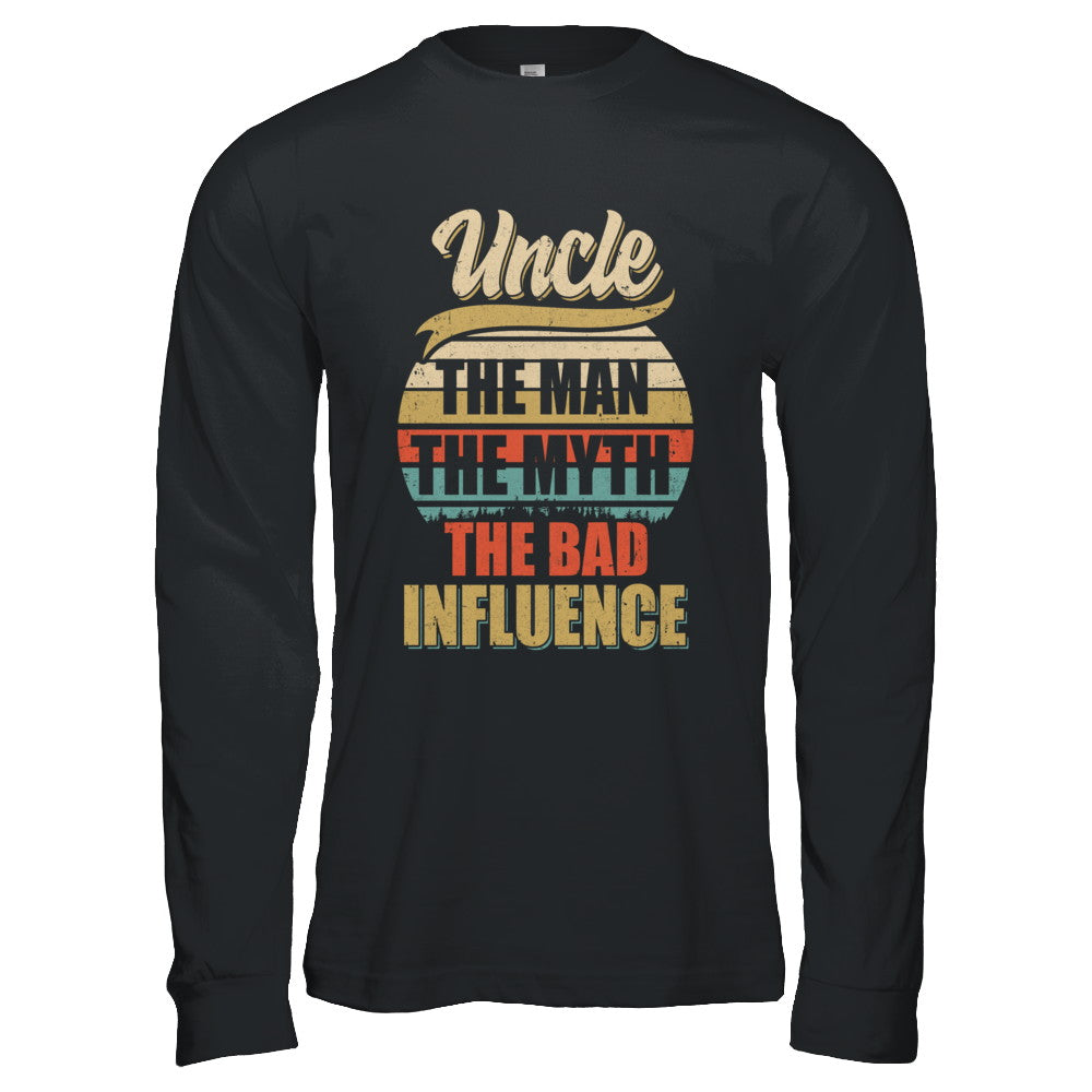 Vintage Uncle The Man The Myth The Bad Influence T-Shirt & Hoodie | Teecentury.com