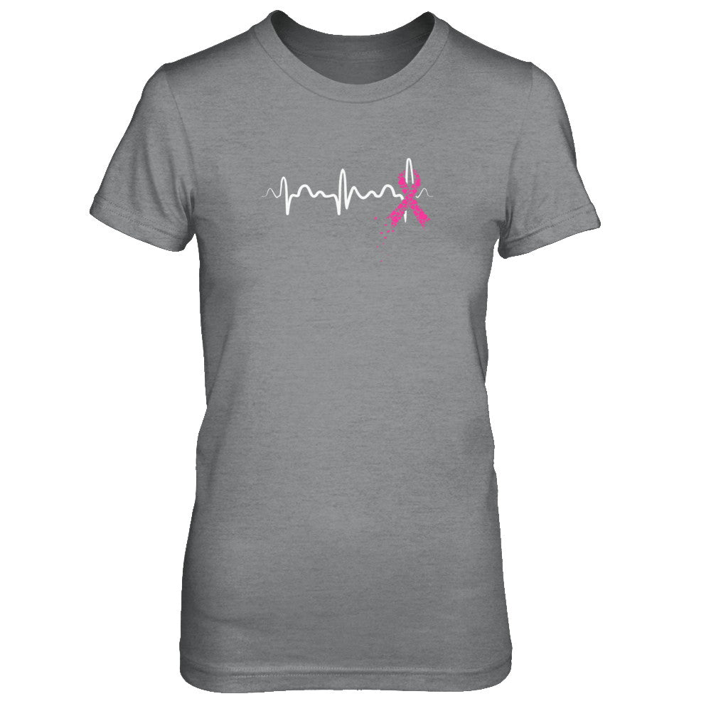 Breast Cancer Heartbeat Awareness T-Shirt & Tank Top | Teecentury.com