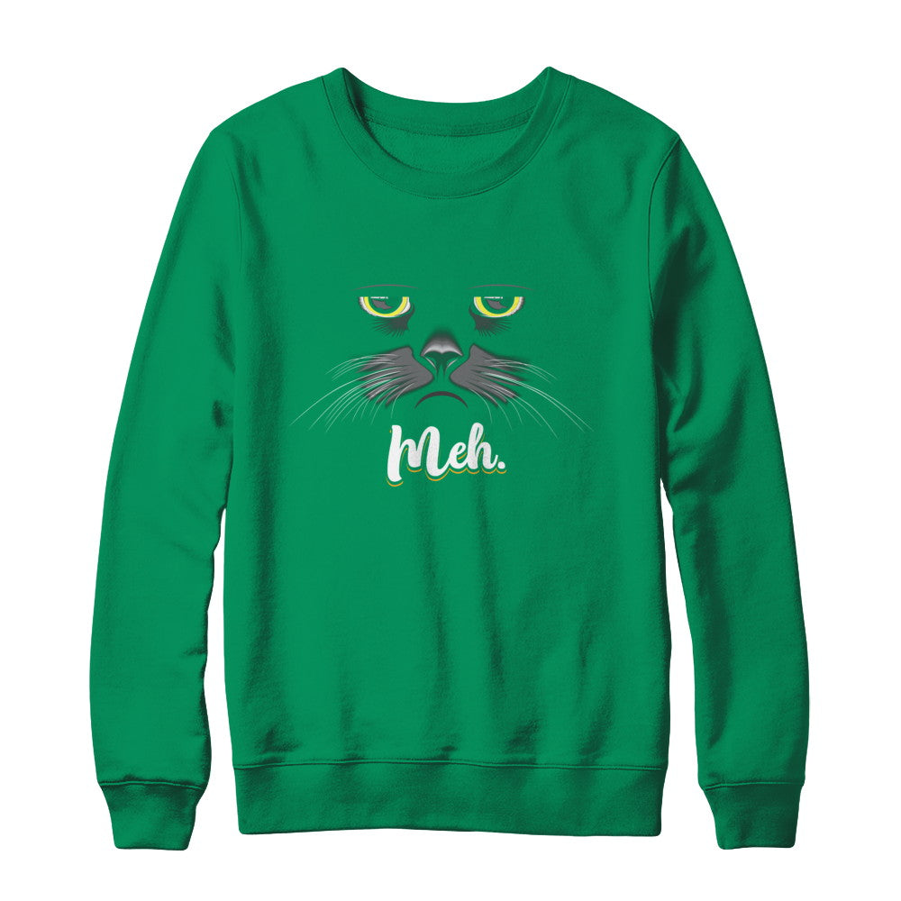 Funny Halloween Cat Meh Gift T-Shirt & Sweatshirt | Teecentury.com