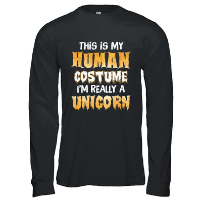 This Is My Human Costume Unicorn Halloween T-Shirt & Hoodie | Teecentury.com