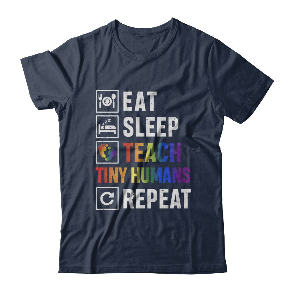 Eat Sleep Teach Tiny Humans Repeat Mommy T-Shirt & Hoodie | Teecentury.com