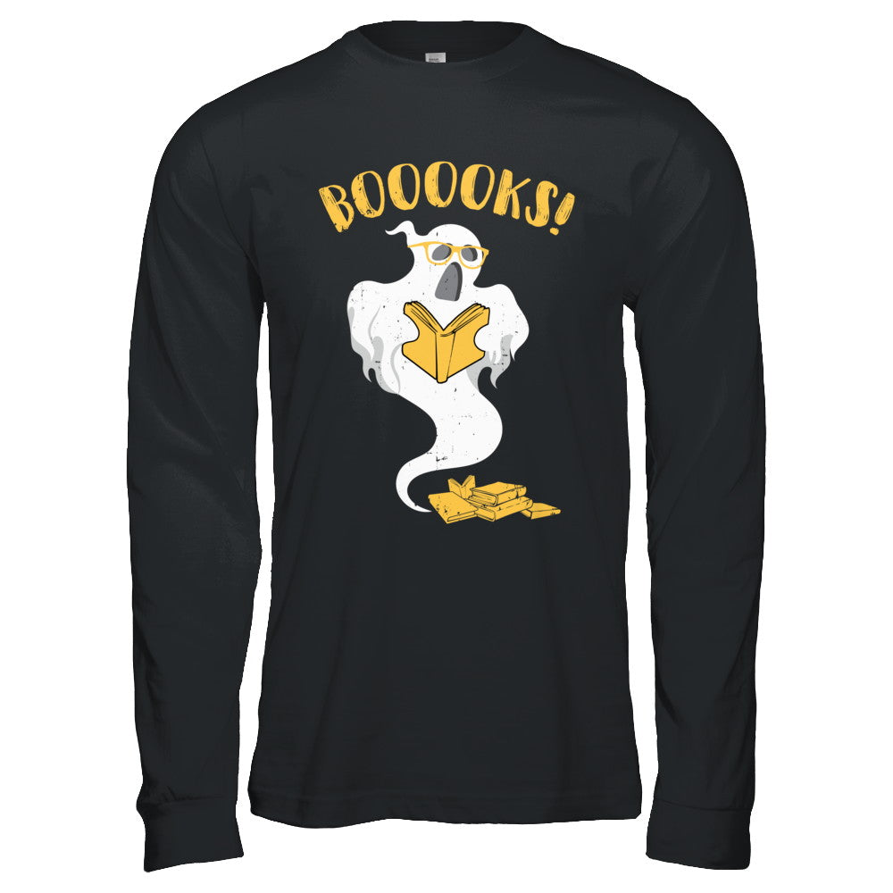 Book Reader Nerd Ghost Reading Books Halloween T-Shirt & Hoodie | Teecentury.com