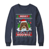 Poodle Merry Woofmas Ugly Christmas Sweater T-Shirt & Sweatshirt | Teecentury.com