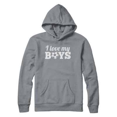 Love My Boys Mom And Dad Soccer T-Shirt & Hoodie | Teecentury.com