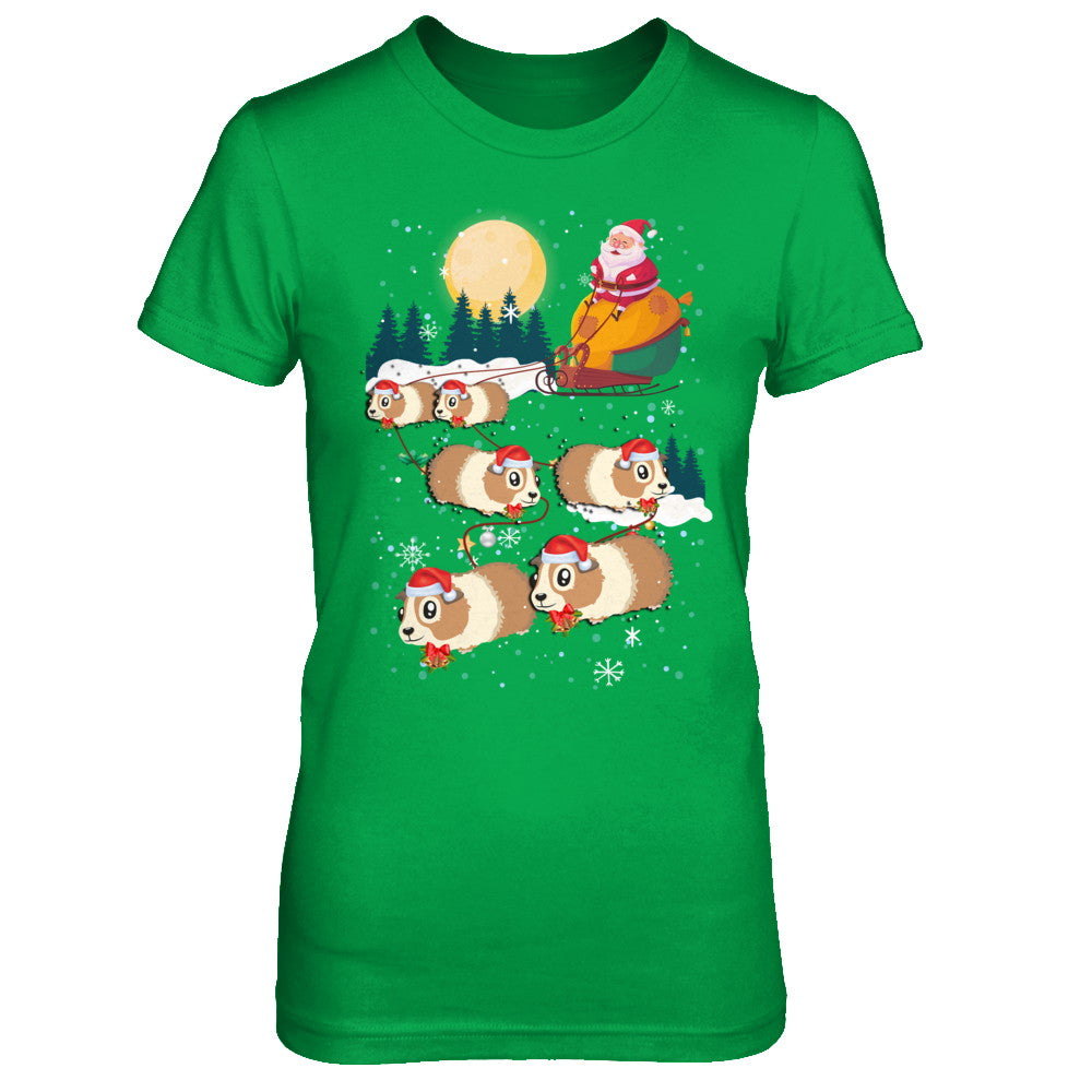 Funny Christmas Guinea Pig Reindeer Lover Santa Gift T-Shirt & Sweatshirt | Teecentury.com