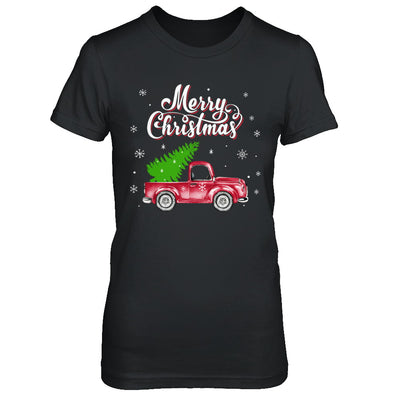 Snow Tree Truck Merry Christmas T-Shirt & Sweatshirt | Teecentury.com