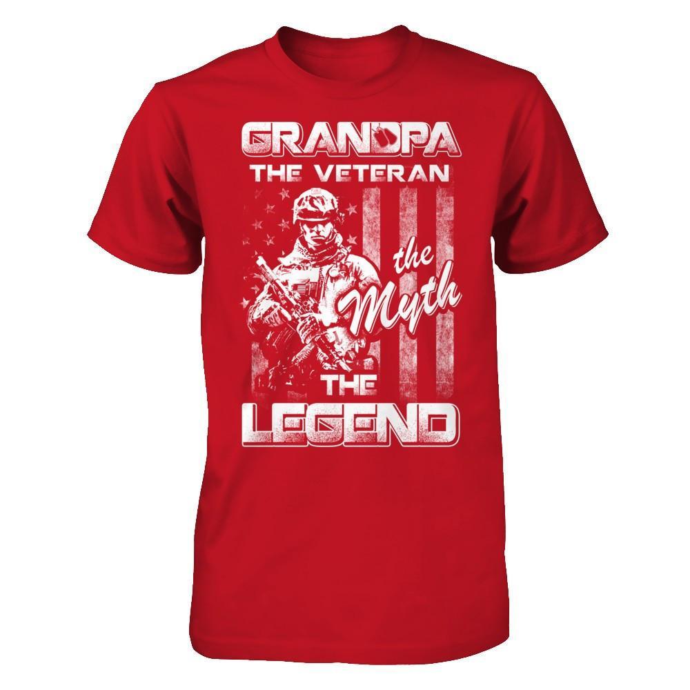Grandpa The Veteran The Myth The Legend T-Shirt & Hoodie | Teecentury.com