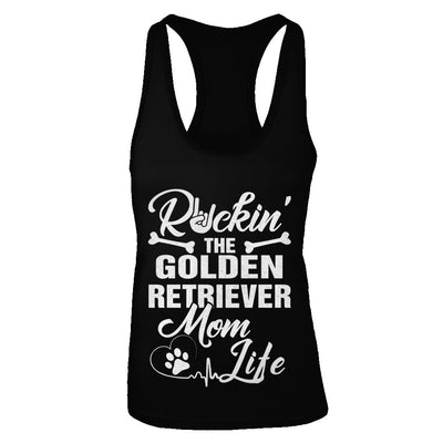 Rockin The Golden Retriever Mom Life T-Shirt & Tank Top | Teecentury.com