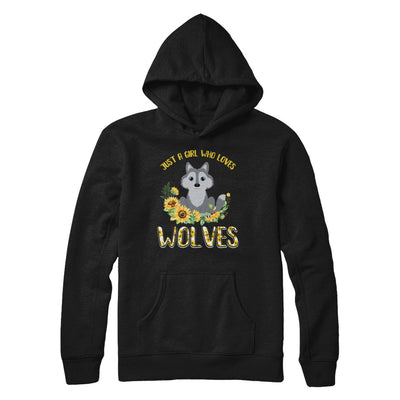 Just A Girl Who Loves Wolves And Sunflowers T-Shirt & Hoodie | Teecentury.com