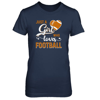 Just A Girl Who Loves Football T-Shirt & Tank Top | Teecentury.com