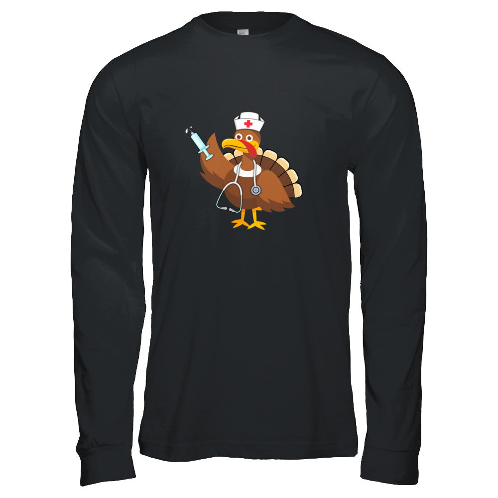 Nurse Turkey Funny Thanksgiving For Nurses T-Shirt & Hoodie | Teecentury.com